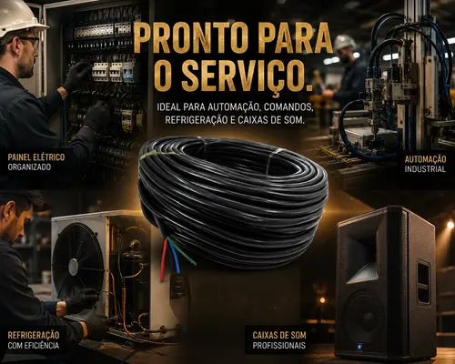 Kit Cabo Pp 4 X 1,5mm - Rolo 100 Metros