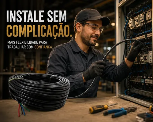 Kit Cabo Pp 4 X 1,5mm - Rolo 100 Metros