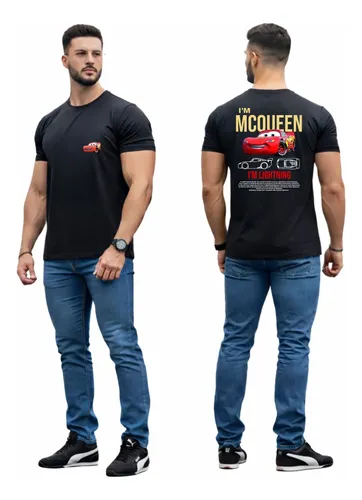 Kit Camiseta Casal Streetwear Carros Mcqueen + Sally