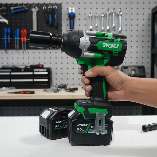 Kit- Chave De Impacto 20v 700 Nm Ryoku (30 Células 15.000ah)