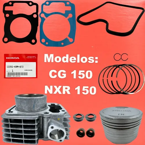 Kit Cilindro Motor Para Titan Fan Bros 150 Hamp Original