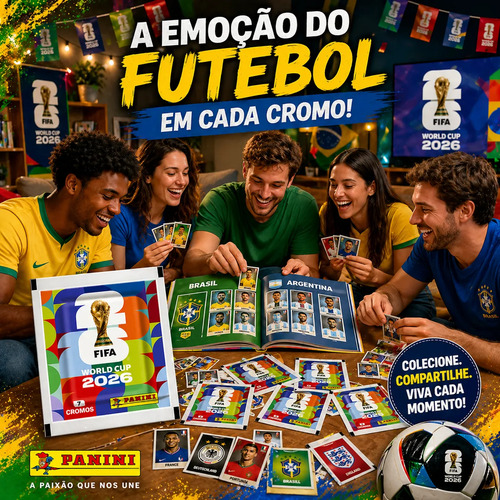 Kit Com 10 Envelopes 3o Lote 70 Cromos Copa Do Mundo Fifa 26