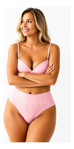 Kit Com 10 Lindas Calcinha Cós Alto Cores Atacado Revenda
