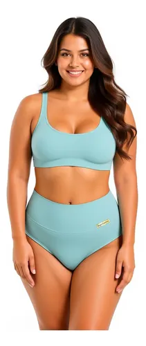 Kit Com 10 Lindas Calcinha Cós Alto Cores Atacado Revenda