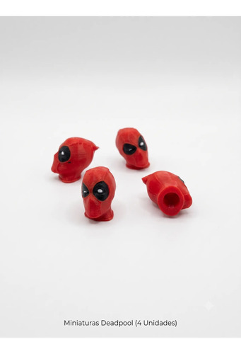 Kit Com 16 Tampas De Válvula Deadpool Estilo E Proteção