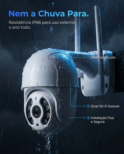 Kit Com 2 Câmeras De Segurança Ip Wifi A8 Full Hd Icsee Ptz 355° Com Visão Noturna Áudio Bidirecional Ip66 Monitoramento Remoto Para Celular Android E iPhone