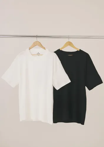 Kit com 2 camisetas masculinas basicas relaxed hering adulto