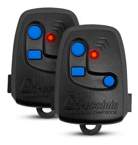 Kit com 2 controles remoto peccinin 3 teclas 43392 mhz