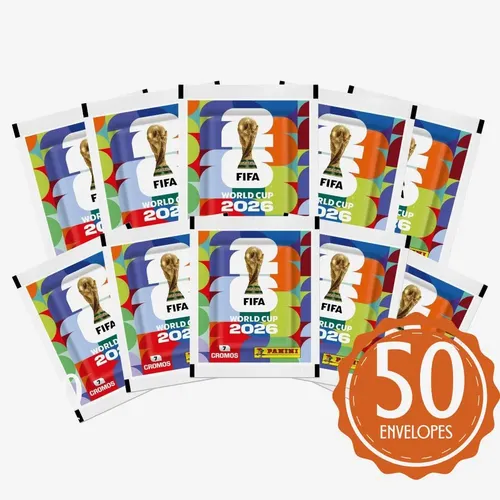 Kit Com 350 Figurinhas Da Copa Do Mundo 2026 - 50 Envelopes