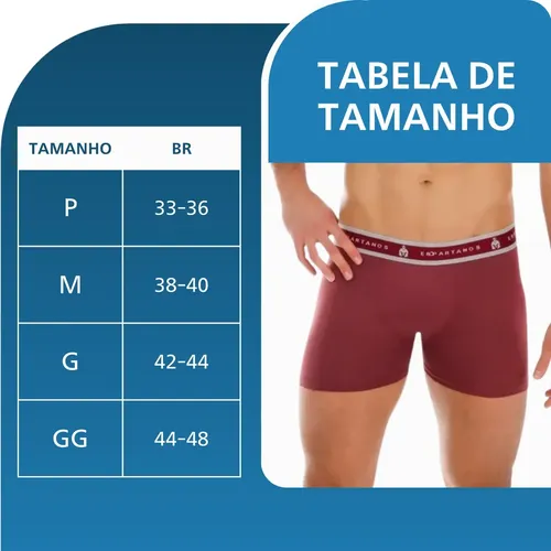 Kit Com 5 Cuecas Boxer Masculina Microfibra Original