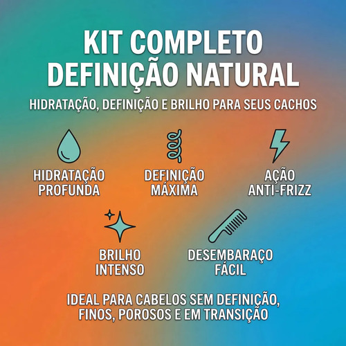 Kit Completo Definição Natural Salon Line 3un Antifrizz