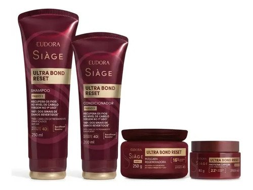 Kit completo eudora siage ultra bond reset eudora