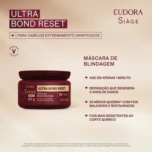 Kit Completo Eudora Siàge Ultra Bond Reset - Eudora