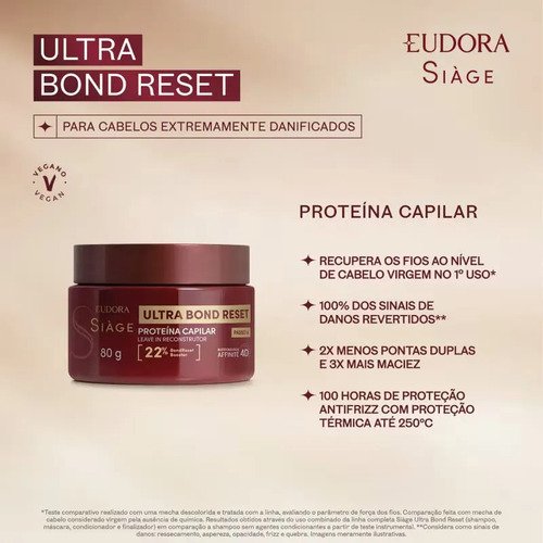 Kit Completo Eudora Siàge Ultra Bond Reset - Eudora