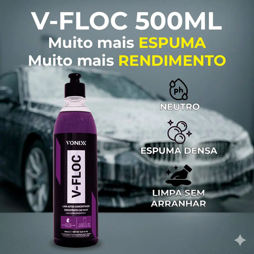 Kit Completo Lavar Carro Rapido Cera Pulverizador 2l Brilho