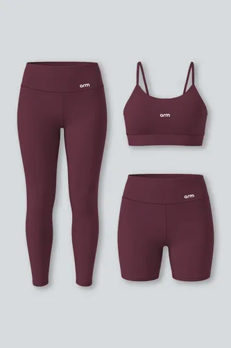 Kit conjunto feminino fitness top alca legging short