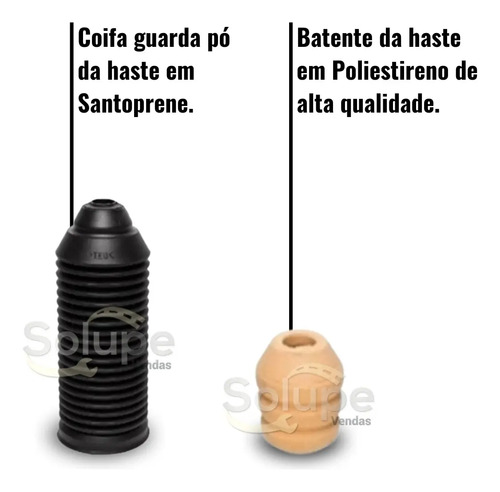 Kit Coxim Batente Amt Dianteiro Gol Voyage Saveiro G5 G6 G7