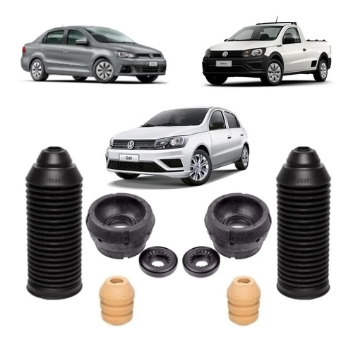 Kit Coxim Batente Amt Dianteiro Gol Voyage Saveiro G5 G6 G7