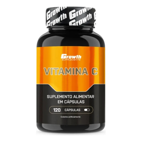 Kit Creatina Pura 100g Creapure + Vitamina C 120 Cápsulas Growth