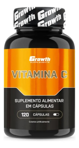 Kit Creatina Pura 100g Creapure + Vitamina C 120 Cápsulas Growth