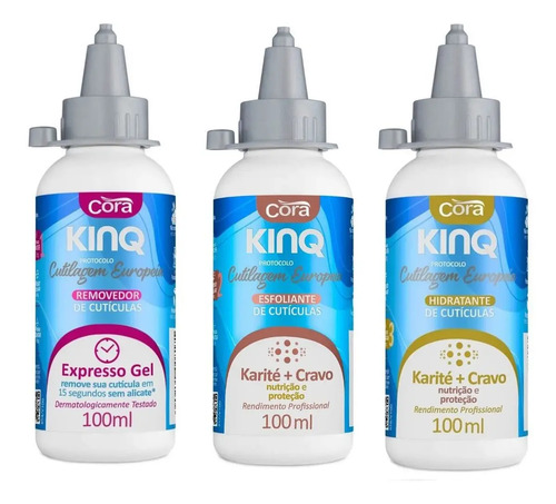 Kit Cutilagem Europeia Manicure Remove Cuticula Sem Alicate Profissional Cora