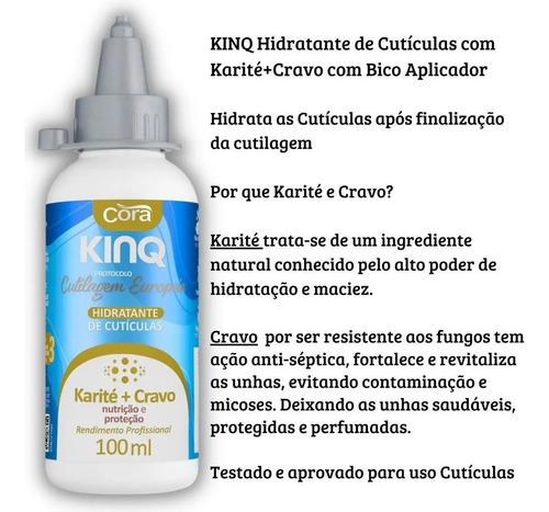 Kit Cutilagem Europeia Manicure Remove Cuticula Sem Alicate Profissional Cora