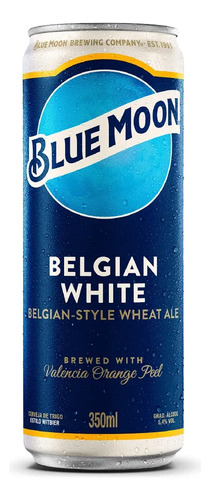 Kit De Cervejas Belgian White Com 12 Latas De 350ml Blue Moon