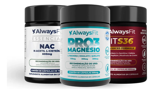 Kit desintoxique da alwaysfit pro3magnesio nac e fits36 sem