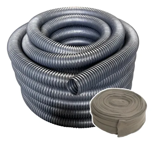 Kit dreno tubo 4 pol 100mm 50 metros camisa bidim 50 mt