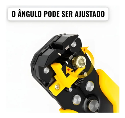 Kit Elétrico Profissional Com Alicate Decapador, Crimpador