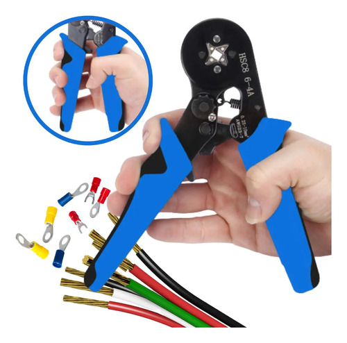 Kit Elétrico Profissional Com Alicate Decapador, Crimpador