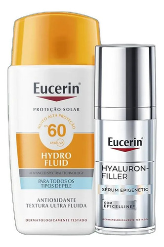 Kit eucerin hyaluron filler epigenetic sun hydro fluid fps