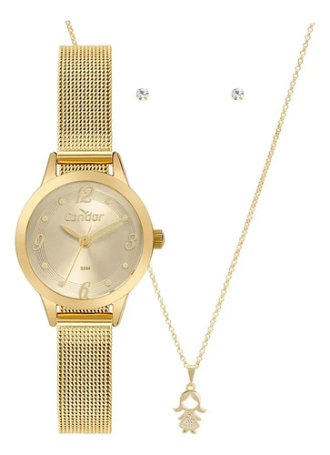 Kit feminino condor dourado co2035nthk4x dourado champanhe