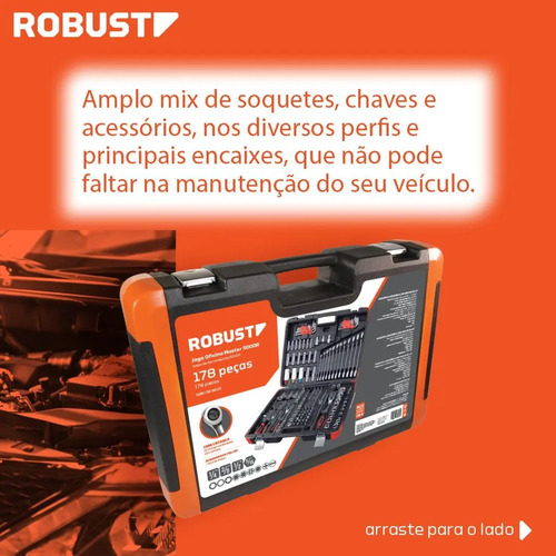 Kit Ferramentas C/ Maleta 178 Pçs Gedore Oficina Mecânica
