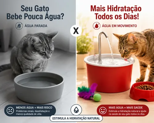 Kit Fonte Bebedouros Para Gatos 1,5l Com Comedouro 600ml