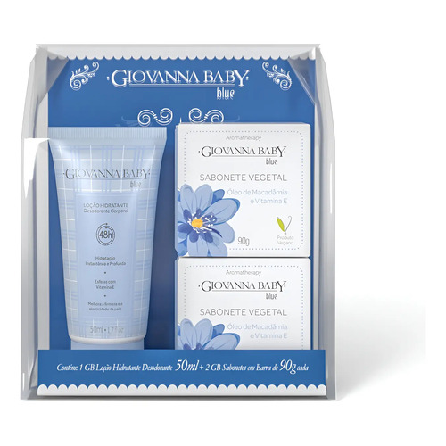 Kit giovanna baby eterno encanto blue com sabonete vegetal 1