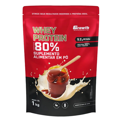 Kit Growth: Whey Protein Doce De Leite 1kg + Creatina Monohidratada Sem Sabor 250g