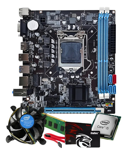 Kit I5 7500 Intel H110 + 8gb Memória Ddr4 + Ssd 240