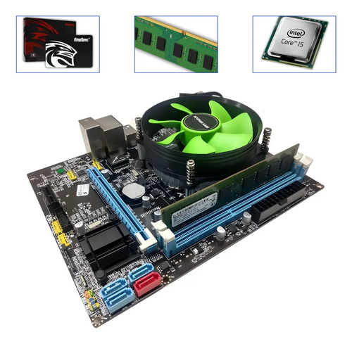Kit I5 7500 Intel H110 + 8gb Memória Ddr4 + Ssd 240