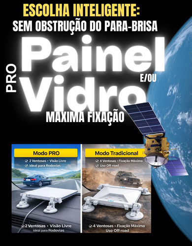 Kit Internet Completo Antena Starlink Mini + Suporte + Cabo