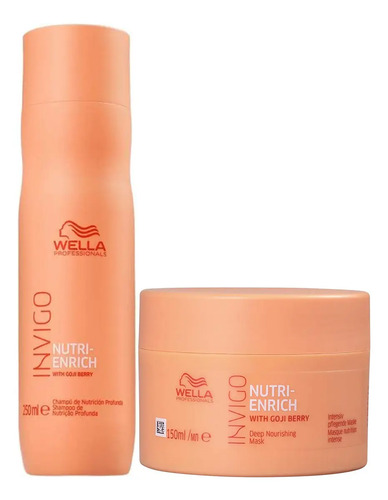 Kit invigo nutri enrich shampoo 250ml e mascara 150ml