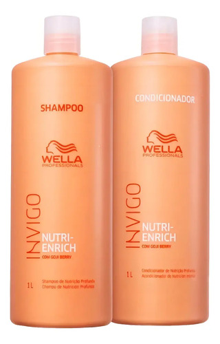 Kit invigo nutri enrich wella shampoo condicionador 1l