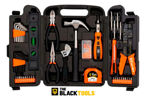 Kit Jogo De Ferramentas 129 Peças Com Jogo De 40 Soquetes Chaves E Kit 300 Peças Brocas E Buchas The Black Tools