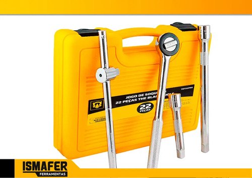 Kit Jogo De Soquetes 1/2 Polegadas Com Maleta Completo Cromado