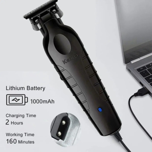 Kit Kemei Máquina de Corte KM-2299 e Acabamento KM-1102 Bivolt