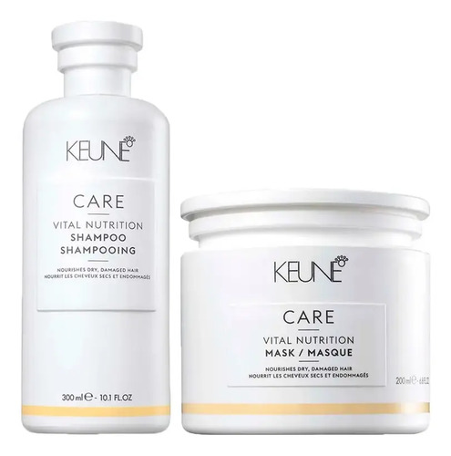 Kit keune nutricao care vital shampoo 300ml mascara 200ml