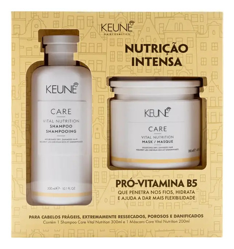 Kit Keune Nutrição Care Vital Shampoo 300ml + Máscara 200ml