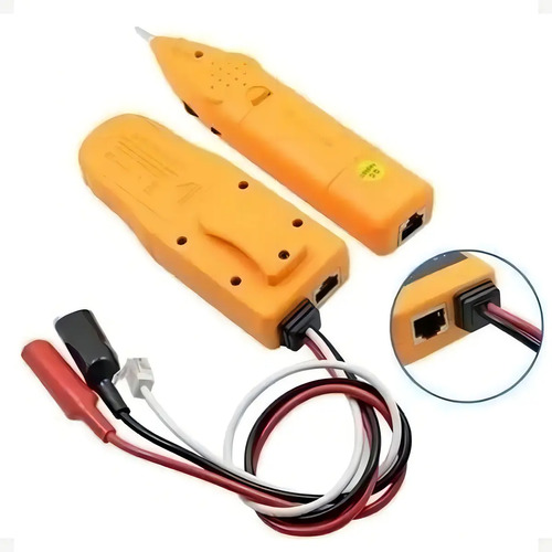 Kit Localizador Zumbidor e Testador de Cabos de Rede RJ45 e RJ11 Exbom FEPRO-TC300