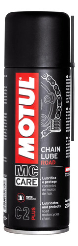Kit Lubrificante Corrente Motul C2 Plus Chain Lube + Escova