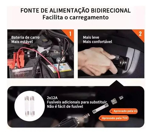 Kit Macaco Elétrico Hidráulico 5 Ton para Carro com Chave de Impacto e Inflador de Pneus